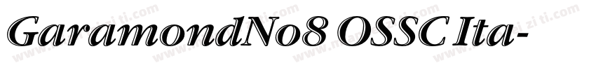 GaramondNo8 OSSC Ita字体转换